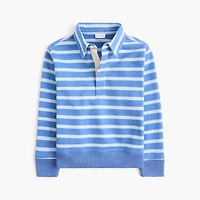 Boys' striped polo sweatshirt
