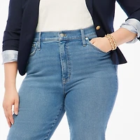 Petite stovepipe jean with cut hem in signature stretch+