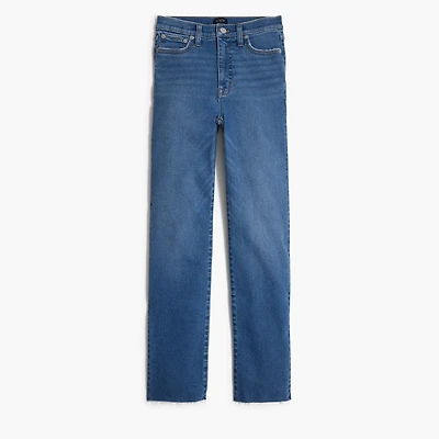 Petite stovepipe jean with cut hem in signature stretch+