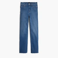 Petite stovepipe jean with cut hem in signature stretch+