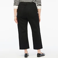 Wide-leg cropped jean all-day stretch