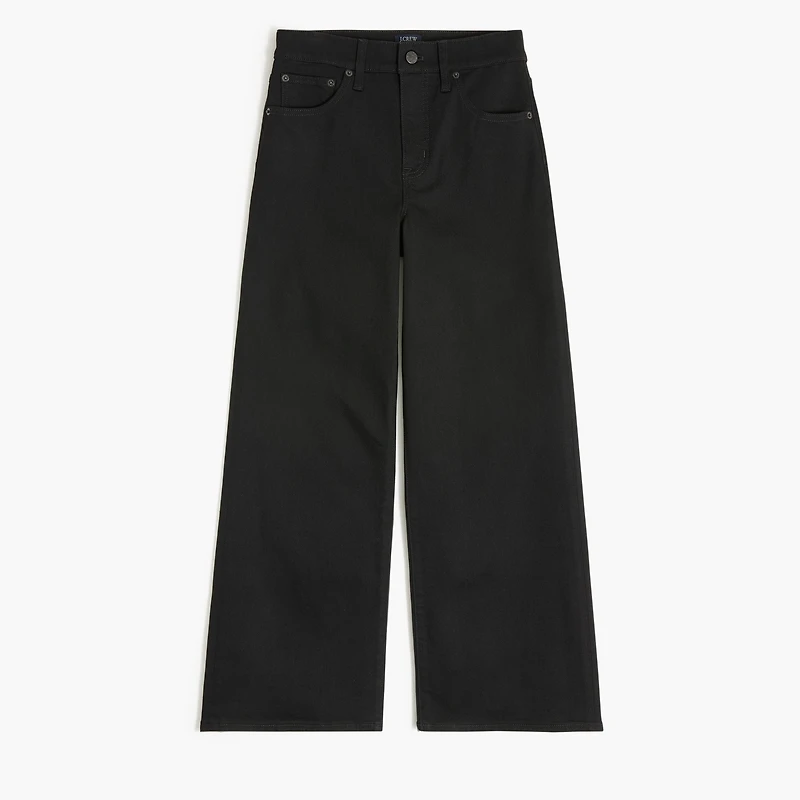 Wide-leg cropped jean all-day stretch