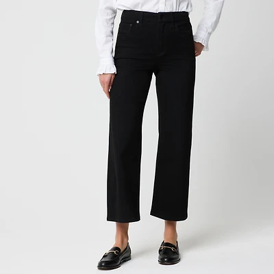 Wide-leg cropped jean all-day stretch