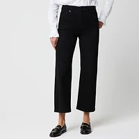 Wide-leg cropped jean all-day stretch
