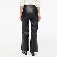 Lizzie high-rise patch-pocket faux-leather pant