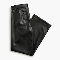 Lizzie high-rise patch-pocket faux-leather pant