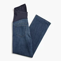 Lightweight maternity wide-leg jean