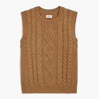 Cable-knit sweater-vest