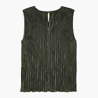 Plissé shell top