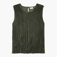 Plissé shell top