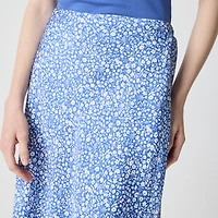 Printed bias slip skirt