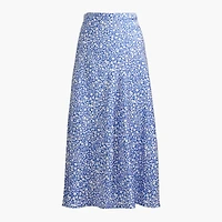 Printed bias slip skirt