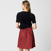Mini bias-cut slip skirt