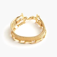 Triple-chain bracelet