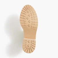 Nubuck lug-sole heeled Chelsea booties