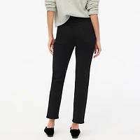 Petite black stovepipe straight jean in signature stretch+