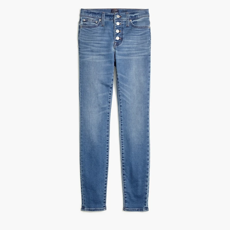 Petite 9" mid-rise skinny jean in signature stretch