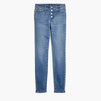 Petite 9" mid-rise skinny jean in signature stretch