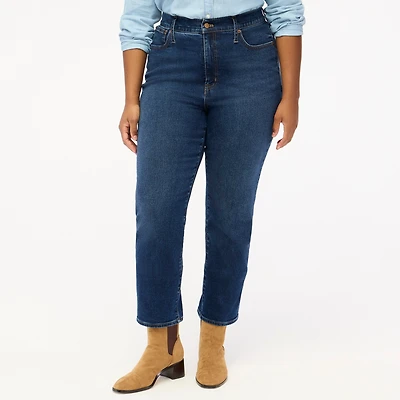 Petite curvy essential straight jean in all-day stretch