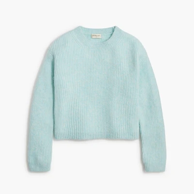 Girls' ribbed sweater in extra-soft yarn