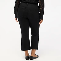 Curvy mid-rise flare crop jean signature stretch