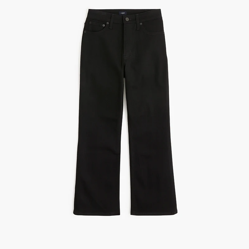 Curvy mid-rise flare crop jean signature stretch