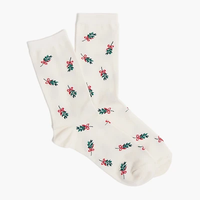 Mistletoe trouser socks