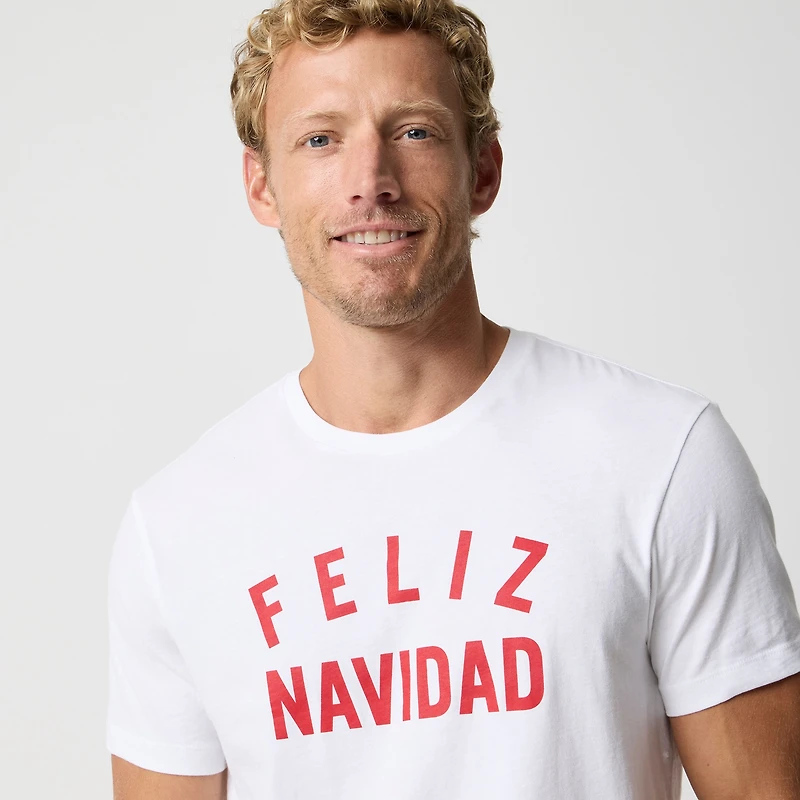 "Feliz Navidad" graphic tee
