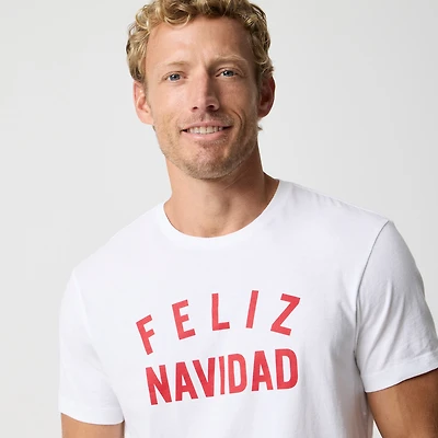 "Feliz Navidad" graphic tee