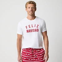 "Feliz Navidad" graphic tee