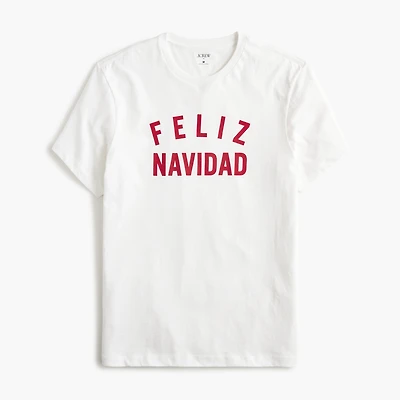"Feliz Navidad" graphic tee