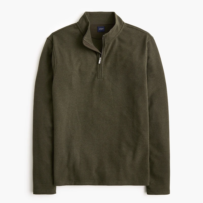 Double-knit half-zip