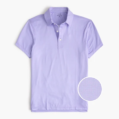 Printed performance polo shirt