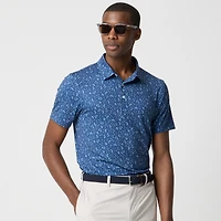 Printed performance polo shirt