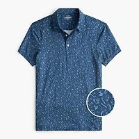 Printed performance polo shirt