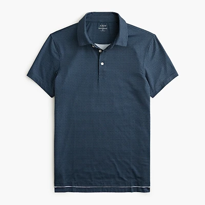 Printed performance polo shirt