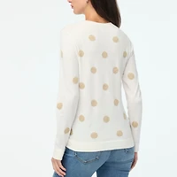 Metallic dot Teddie sweater