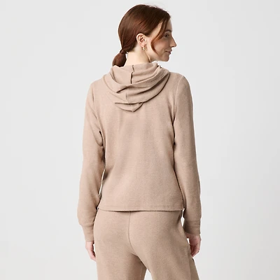 Knit hoodie cloudspun yarn