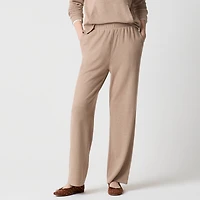 Straight-leg sweatpant cloudspun yarn