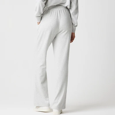 Straight-leg sweatpant cloudspun yarn