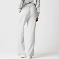 Straight-leg sweatpant cloudspun yarn