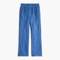 Straight-leg sweatpant cloudspun yarn