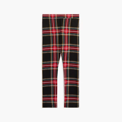 Girls' tartan leggings