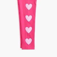 Girls' heart leggings