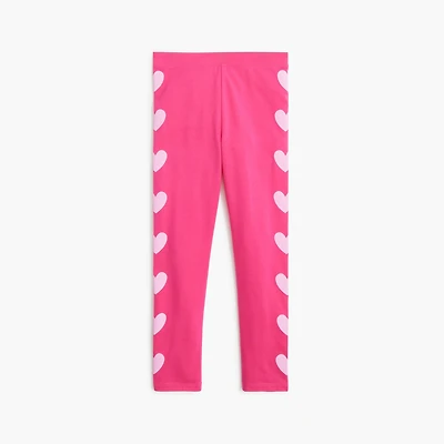 Girls' heart leggings