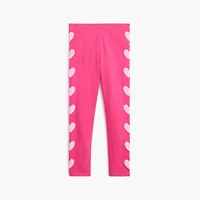 Girls' heart leggings