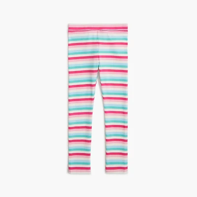 Girls' striped leggings