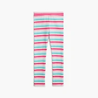 Girls' striped leggings