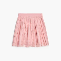 Girls' hearts tulle skirt