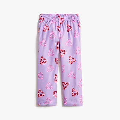 Girls' candy cane hearts pajama pant